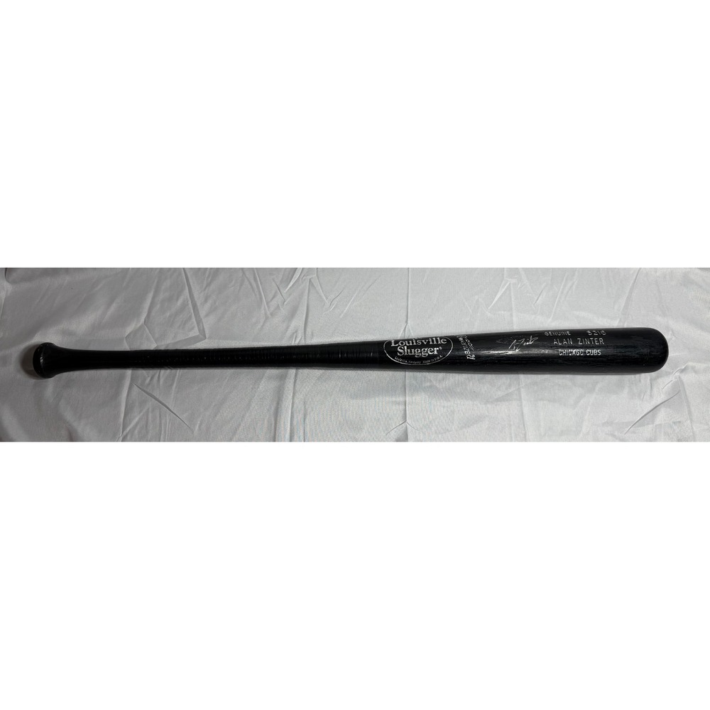 Louisville Slugger Alan Zinter Chicago Cubs Game Used Baseball Bat S216 34in